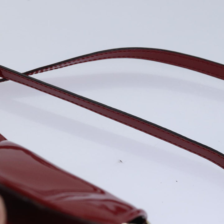 Chloe Lily Hand Bag Enamel 2way Red Gold bs17351