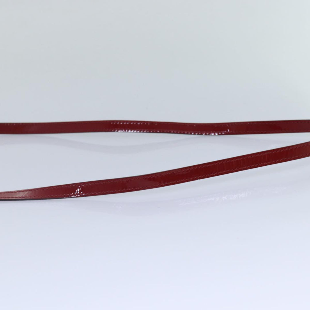 Chloe Lily Hand Bag Enamel 2way Red Gold bs17351