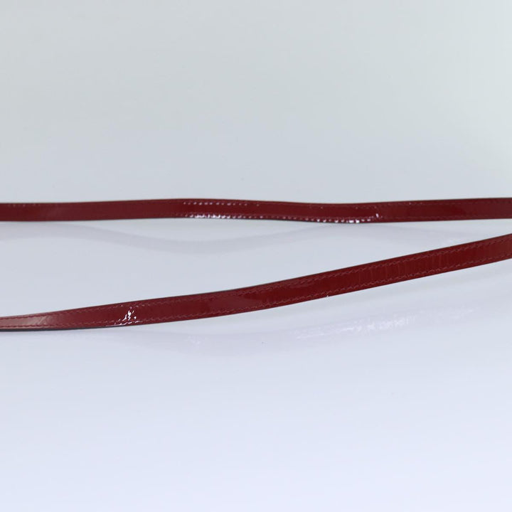 Chloe Lily Hand Bag Enamel 2way Red Gold bs17351