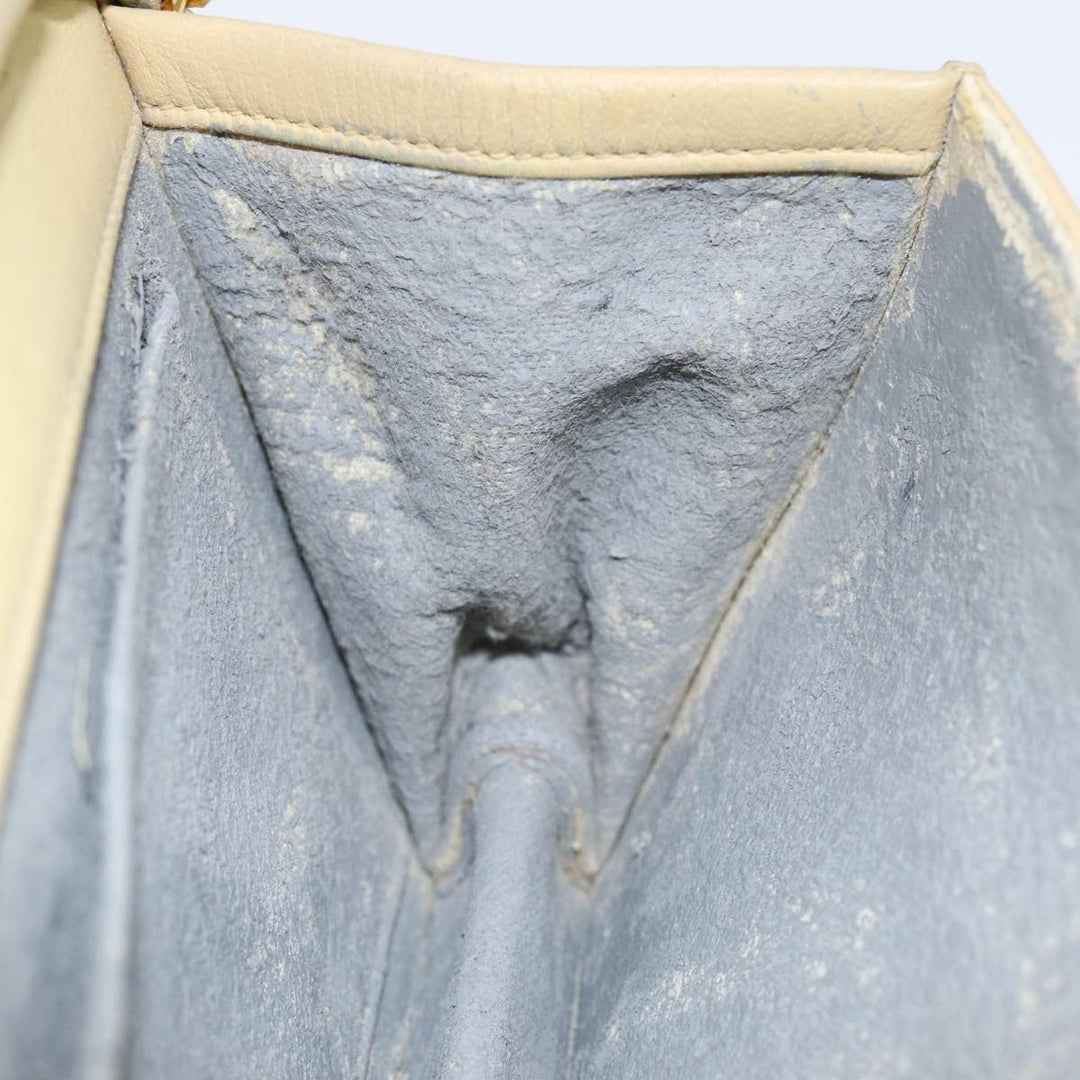 Top Quality Chanel Matelasse Chain Shoulder Bag Lamb Skin Beige Gold CC Auth bs17432