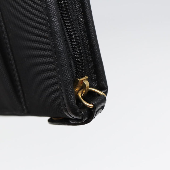BurberrySs Clutch Bag PVC Black Gold Auth bs17440