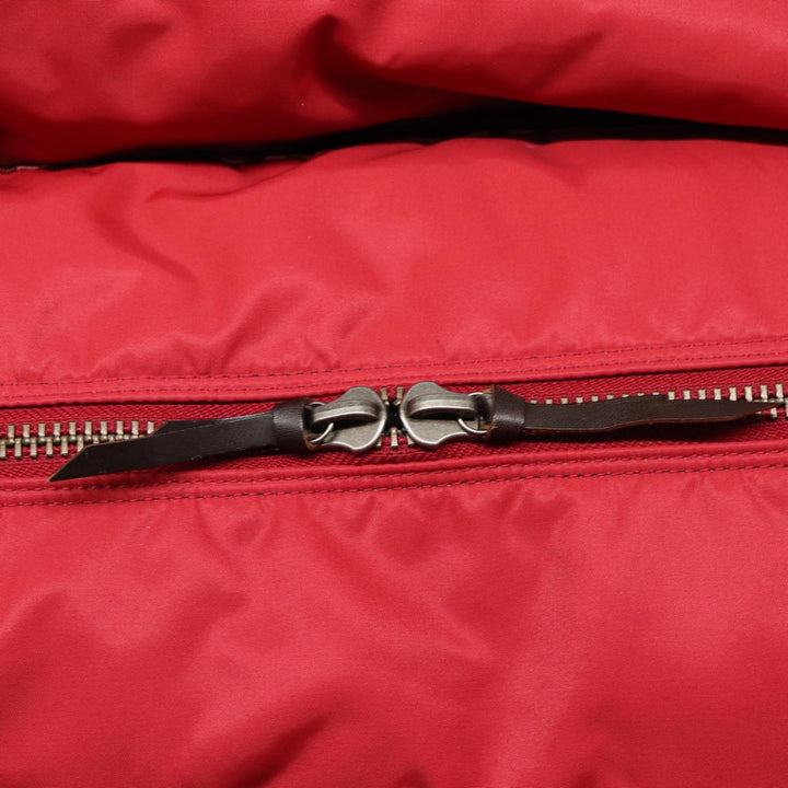 Burberry Blue Label Boston Bag Nylon 2way Red Silver Auth bs17480