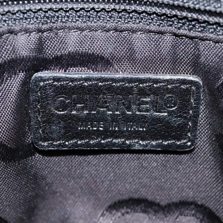 Top Quality Chanel Choco Bar Chain Hand Bag Cotton Gray CC Auth bs17534