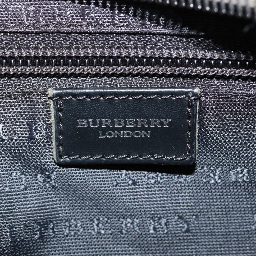 Burberry Nova Check Shoulder Bag PVC Beige Auth bs17559