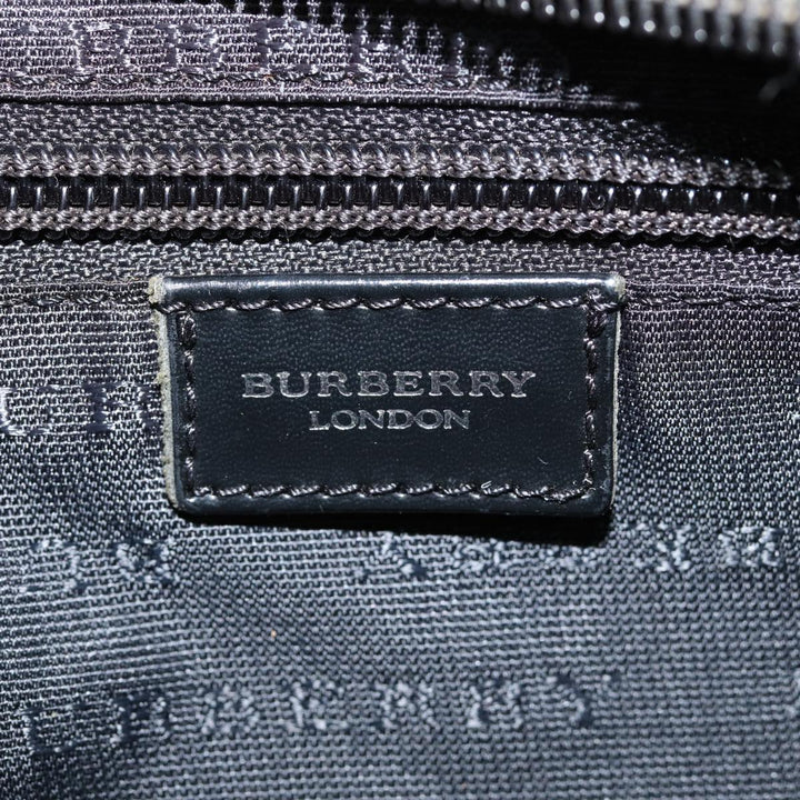 Burberry Nova Check Shoulder Bag PVC Beige Auth bs17559