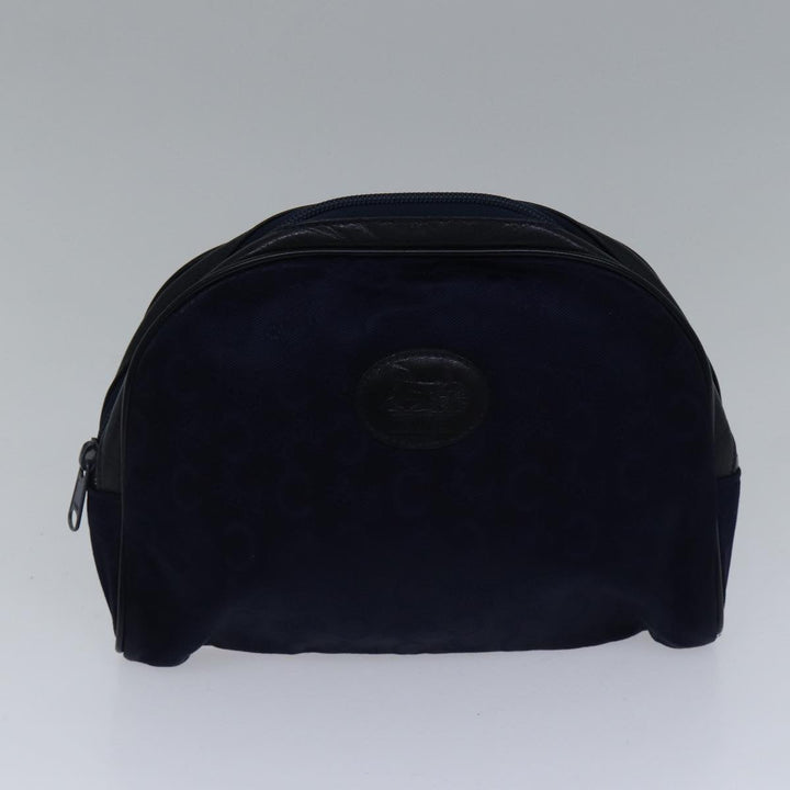 Celine C Sulky Hand Bag Canvas 2Set Navy Auth bs17690