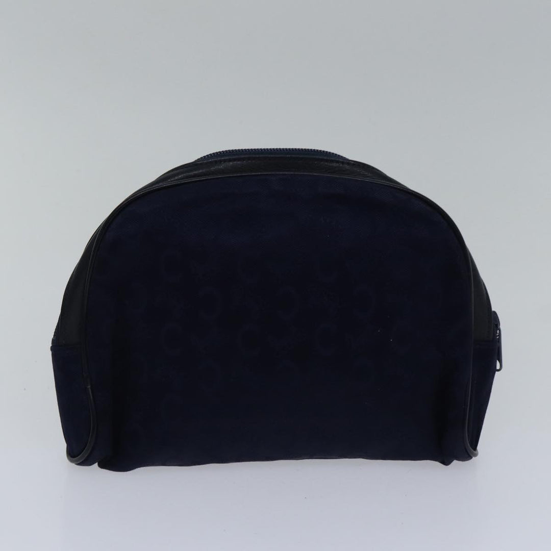 Celine C Sulky Hand Bag Canvas 2Set Navy Auth bs17690