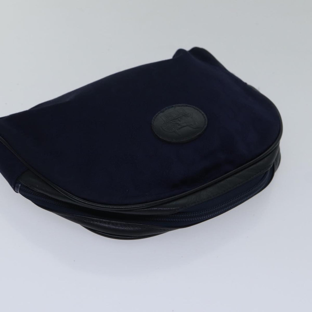 Celine C Sulky Hand Bag Canvas 2Set Navy Auth bs17690