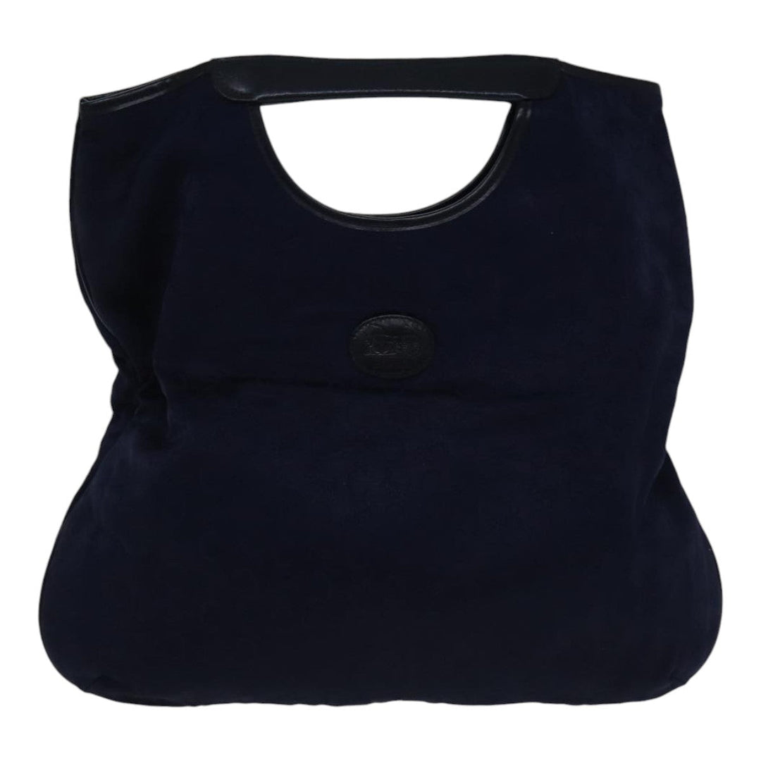 Celine C Sulky Hand Bag Canvas 2Set Navy Auth bs17690