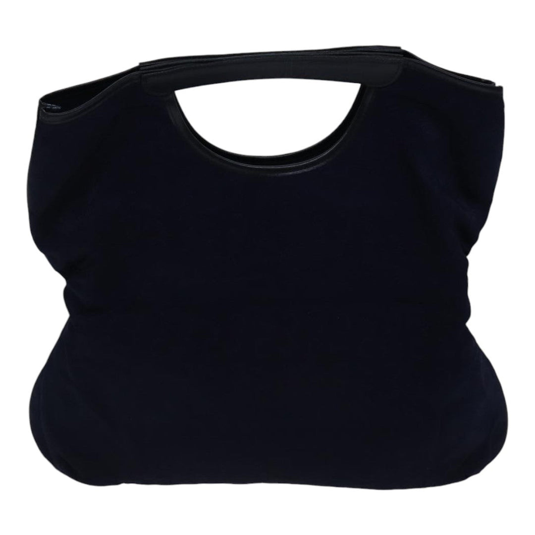 Celine C Sulky Hand Bag Canvas 2Set Navy Auth bs17690