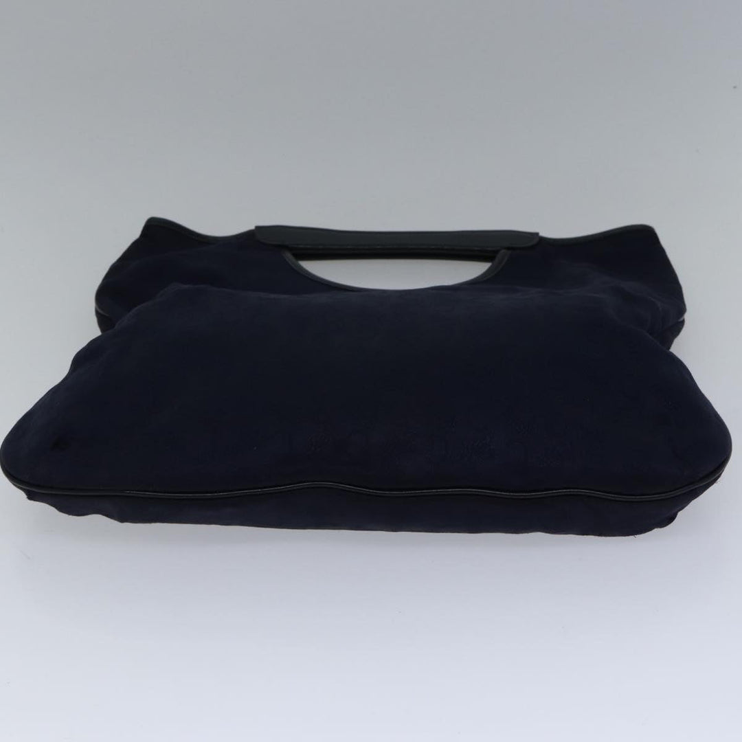 Celine C Sulky Hand Bag Canvas 2Set Navy Auth bs17690