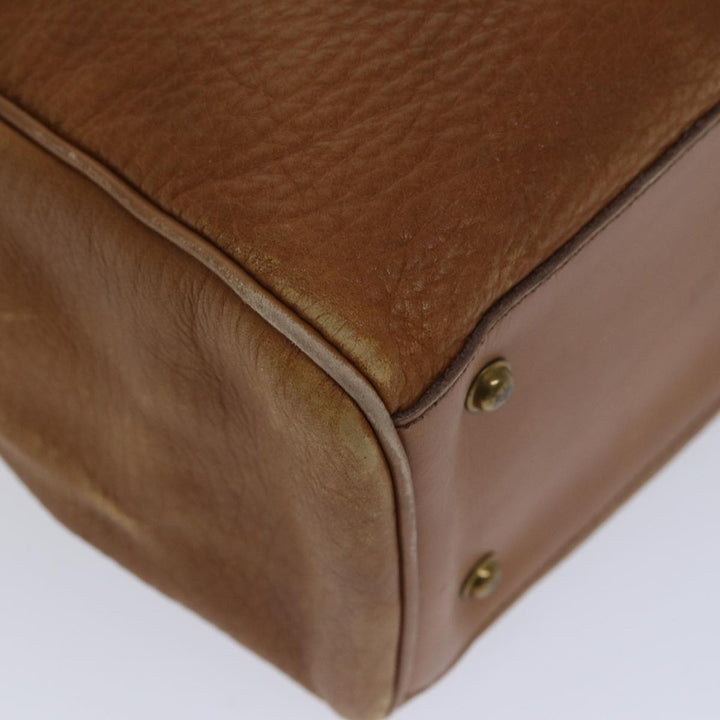 BurberrySs Boston Bag Leather Brown Auth bs17786