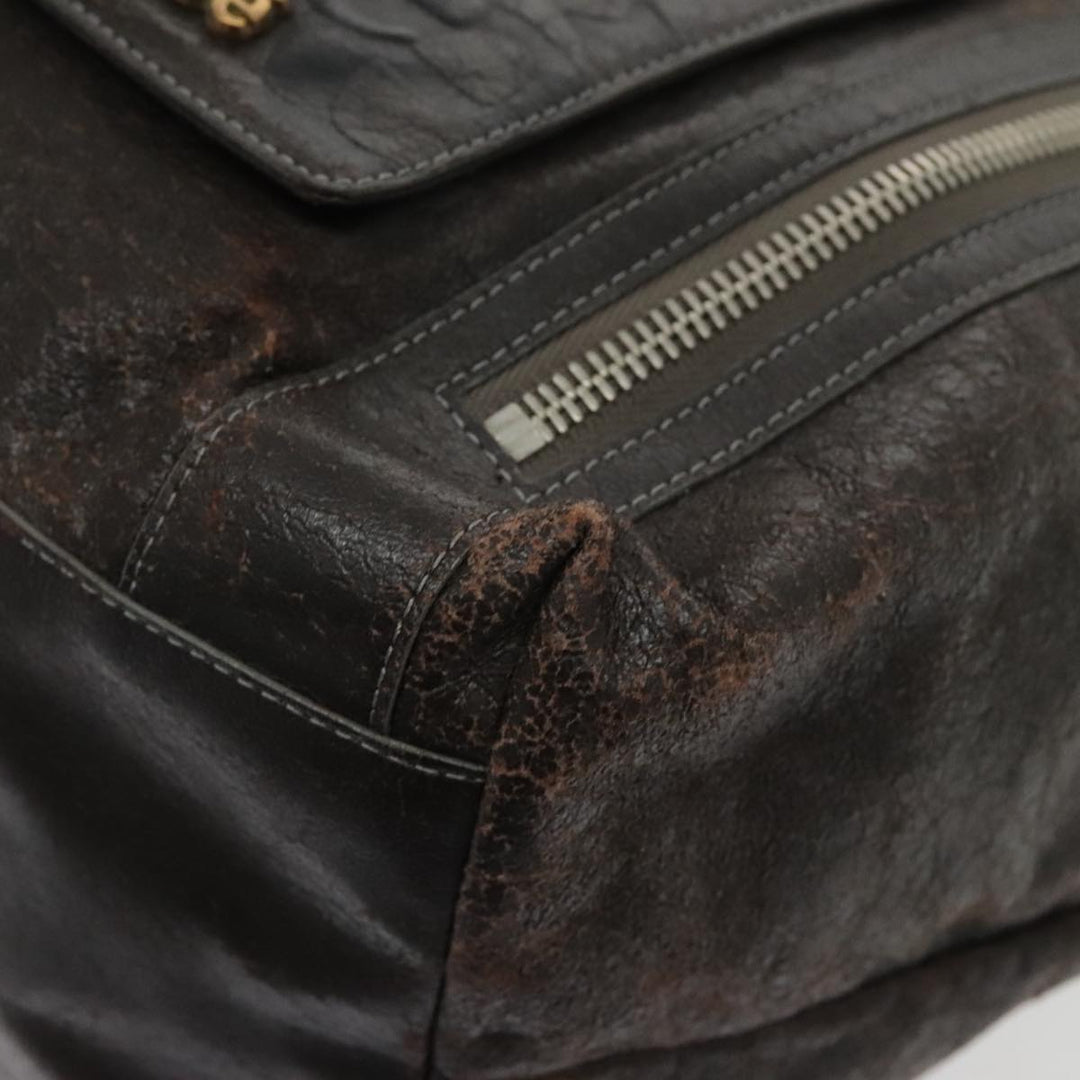 Chloe Eclipse Tote Bag Leather Brown bs17797