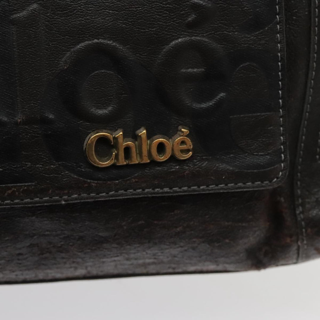 Chloe Eclipse Tote Bag Leather Brown bs17797