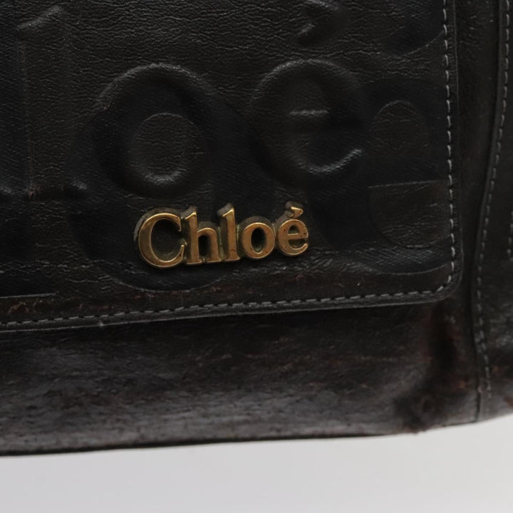 Chloe Eclipse Tote Bag Leather Brown bs17797