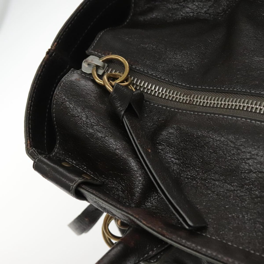 Chloe Eclipse Tote Bag Leather Brown bs17797