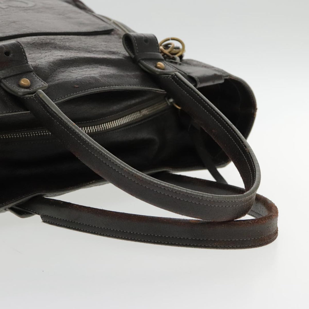 Chloe Eclipse Tote Bag Leather Brown bs17797