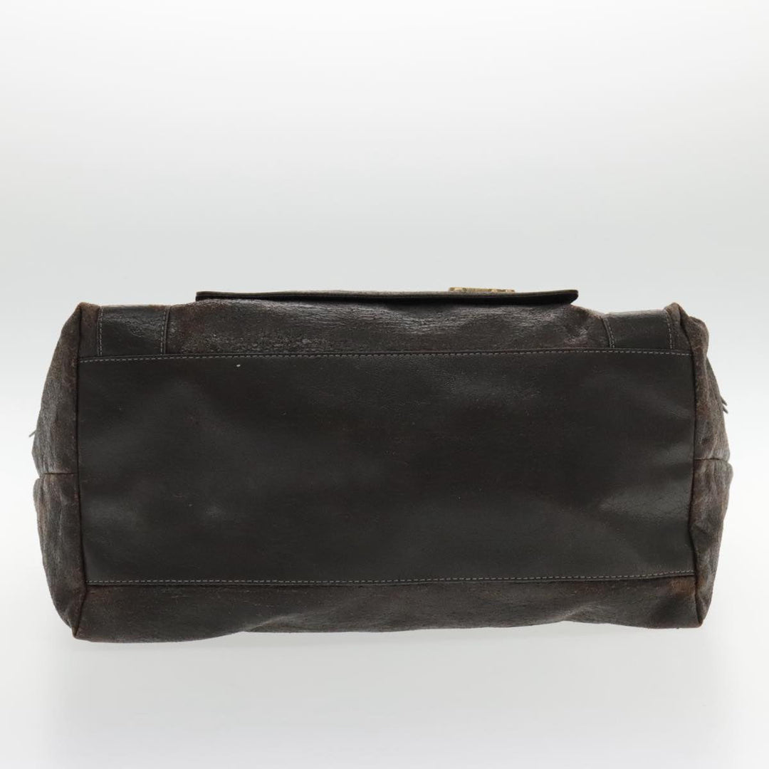 Chloe Eclipse Tote Bag Leather Brown bs17797