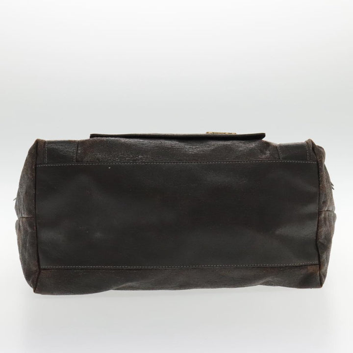Chloe Eclipse Tote Bag Leather Brown bs17797