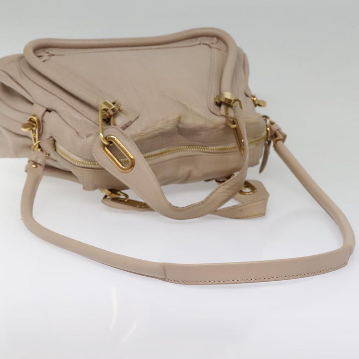 Chloe Paraty Hand Bag Leather 2way Pink bs18260