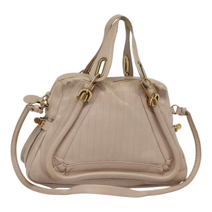 Chloe Paraty Hand Bag Leather 2way Pink bs18260