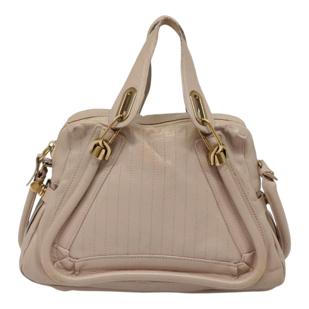 Chloe Paraty Hand Bag Leather 2way Pink bs18260
