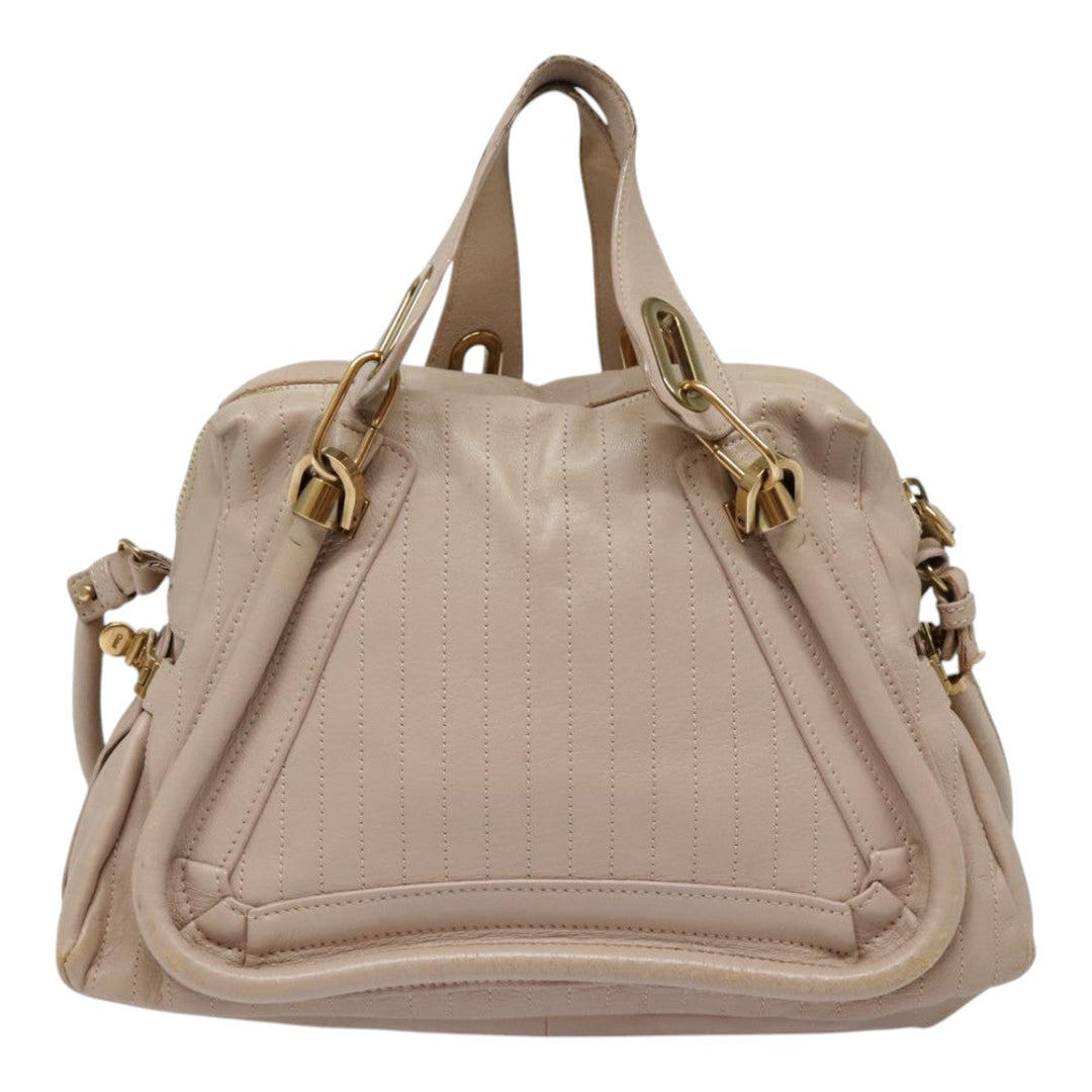 Chloe Paraty Hand Bag Leather 2way Pink bs18260