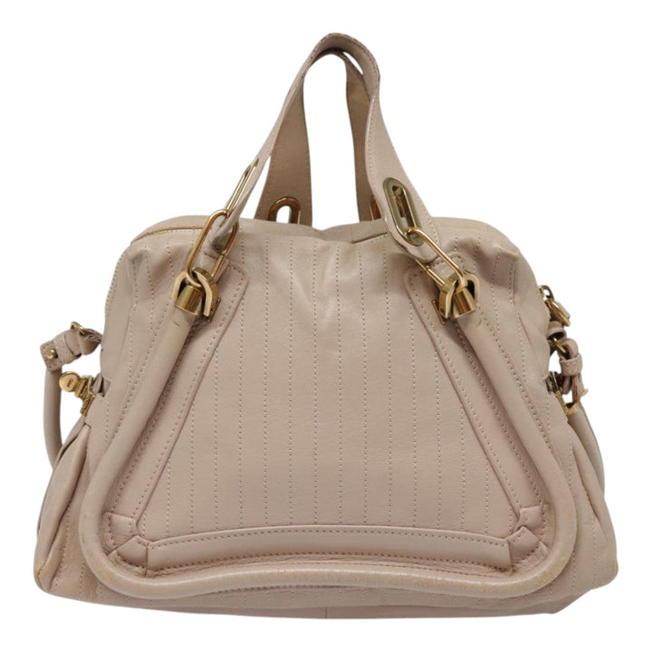 Chloe Paraty Hand Bag Leather 2way Pink bs18260