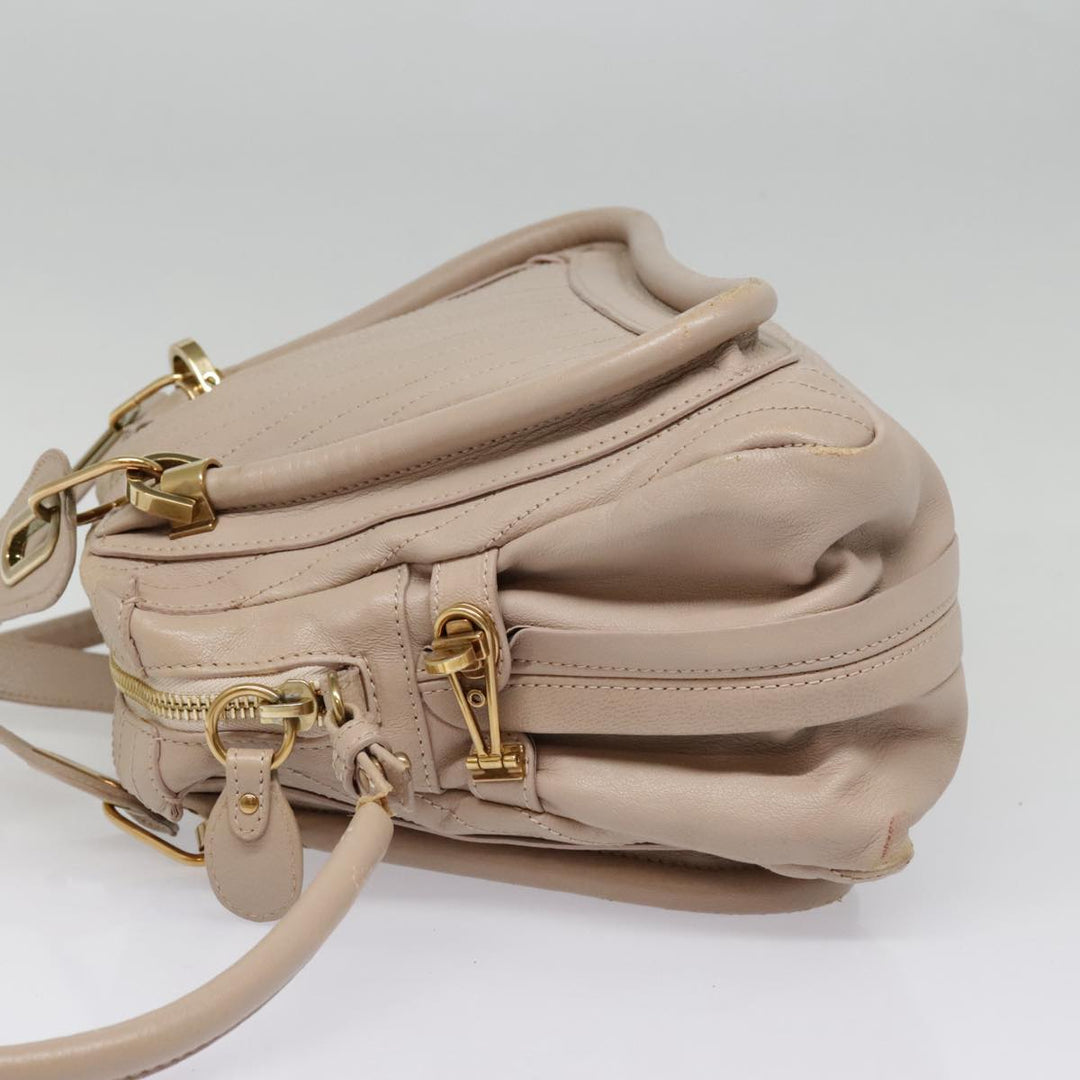 Chloe Paraty Hand Bag Leather 2way Pink bs18260