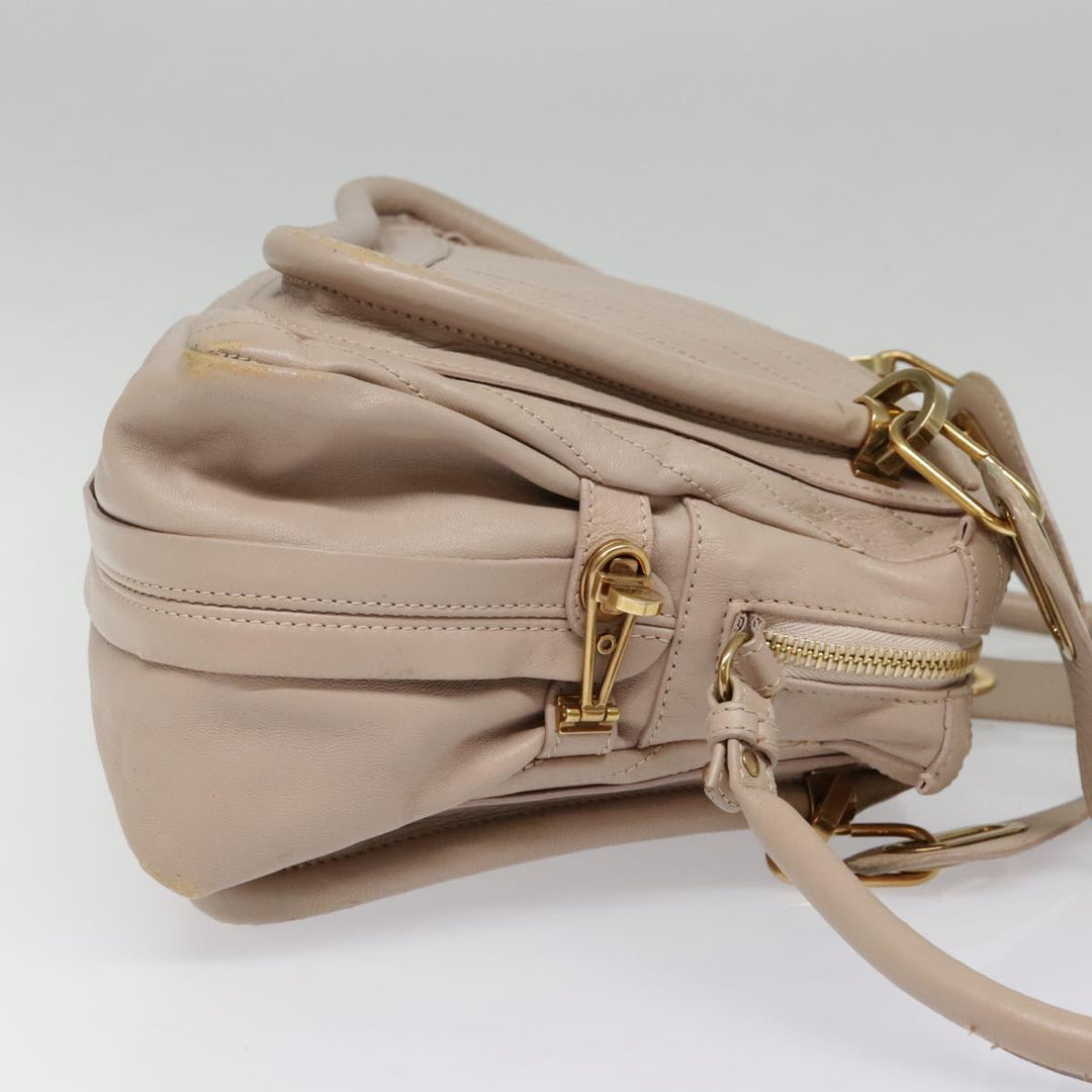 Chloe Paraty Hand Bag Leather 2way Pink bs18260