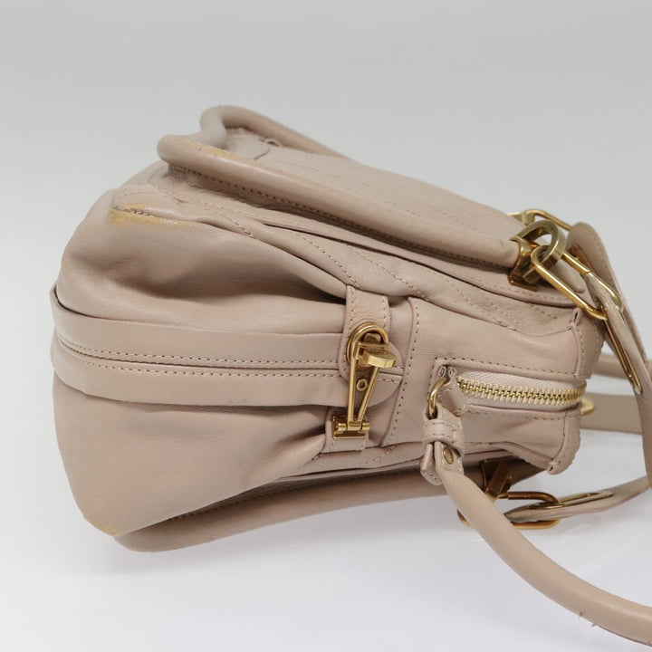 Chloe Paraty Hand Bag Leather 2way Pink bs18260