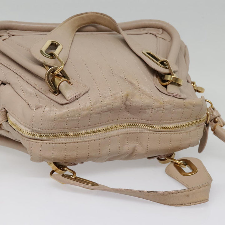 Chloe Paraty Hand Bag Leather 2way Pink bs18260