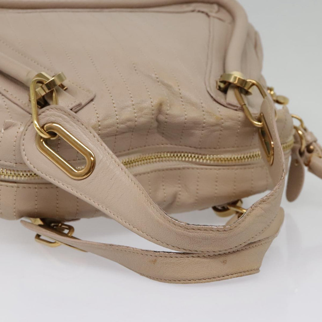 Chloe Paraty Hand Bag Leather 2way Pink bs18260