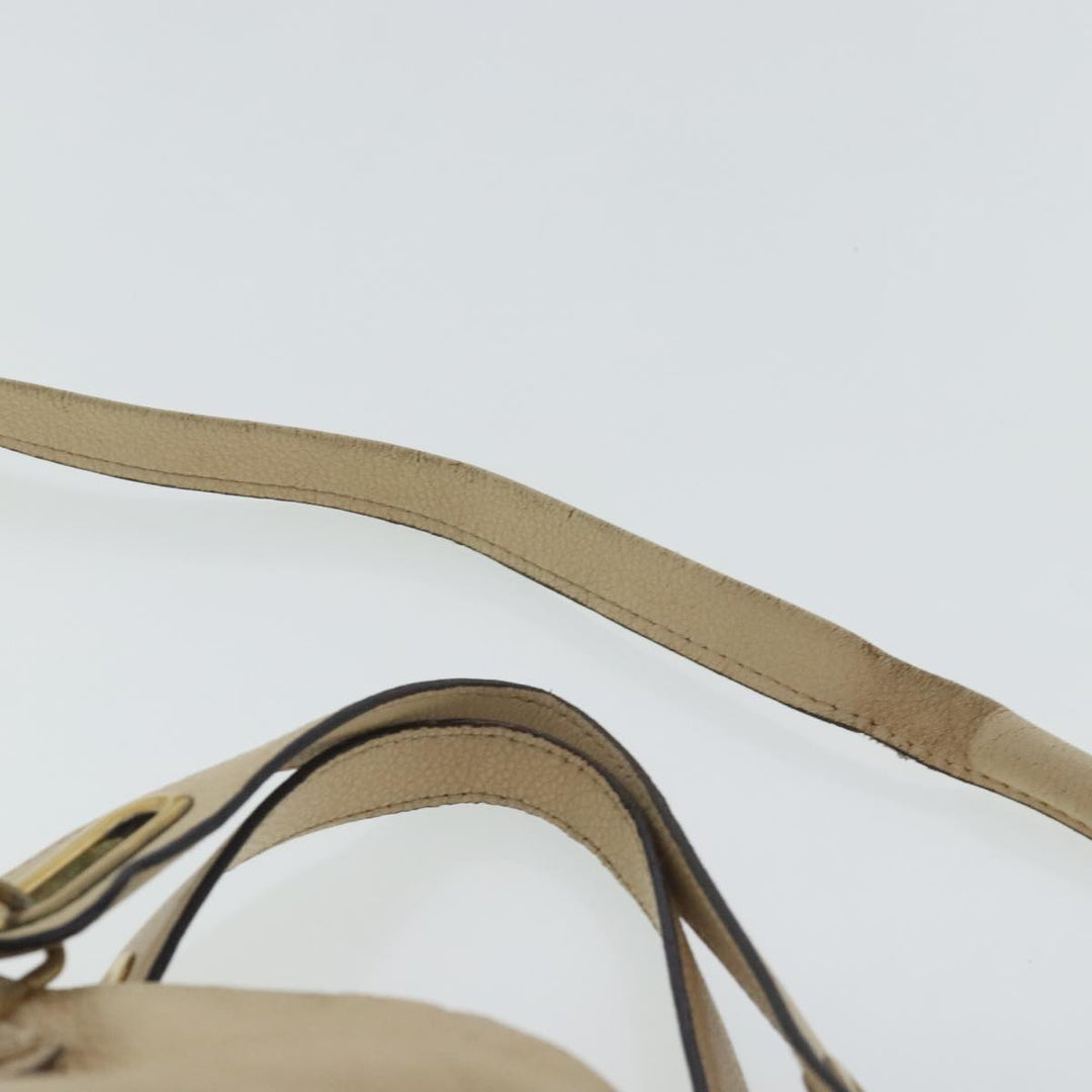 Chloe Paraty Shoulder Bag Leather 2way Beige Gold bs19071