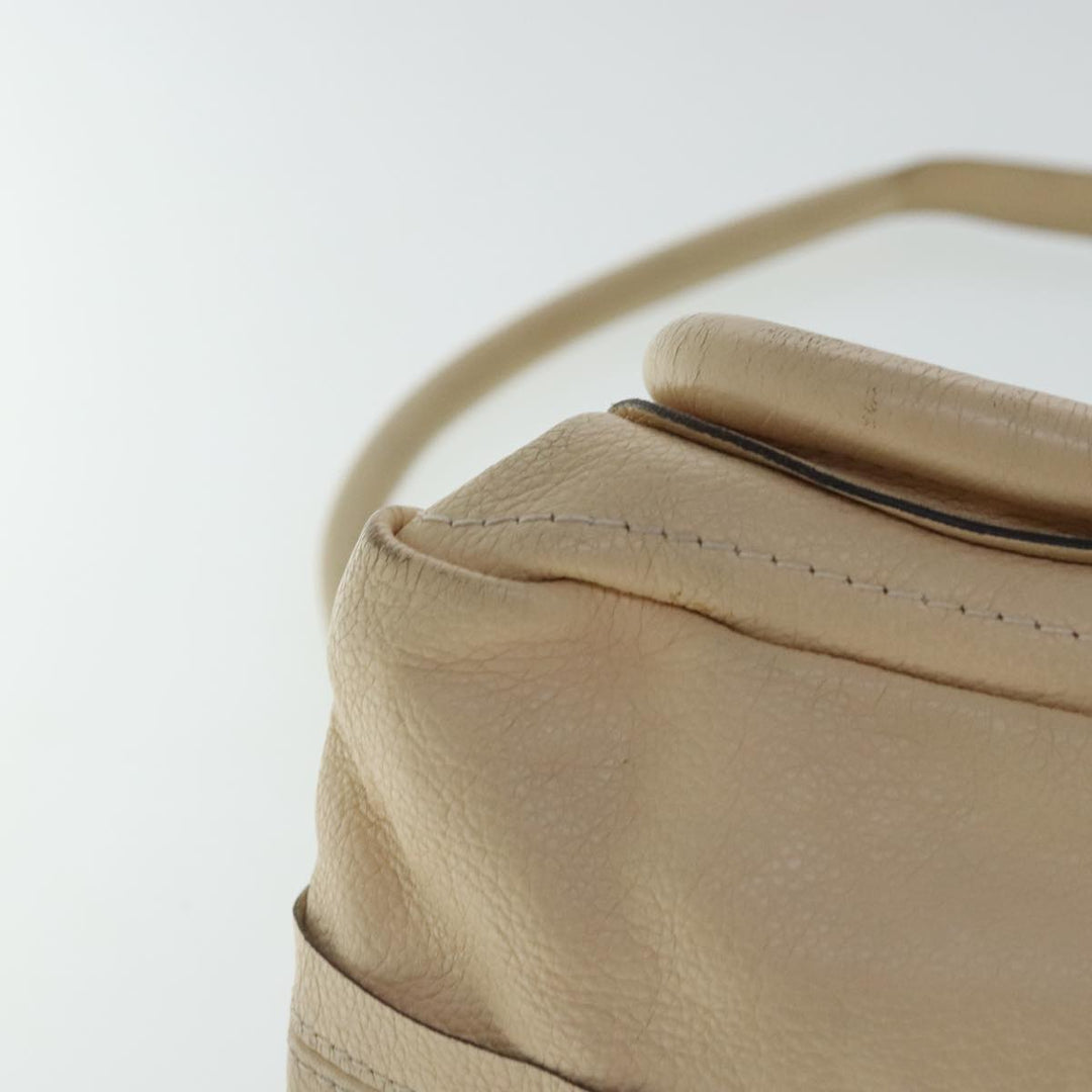Chloe Paraty Shoulder Bag Leather 2way Beige Gold bs19071