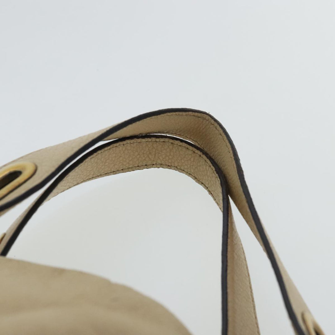 Chloe Paraty Shoulder Bag Leather 2way Beige Gold bs19071