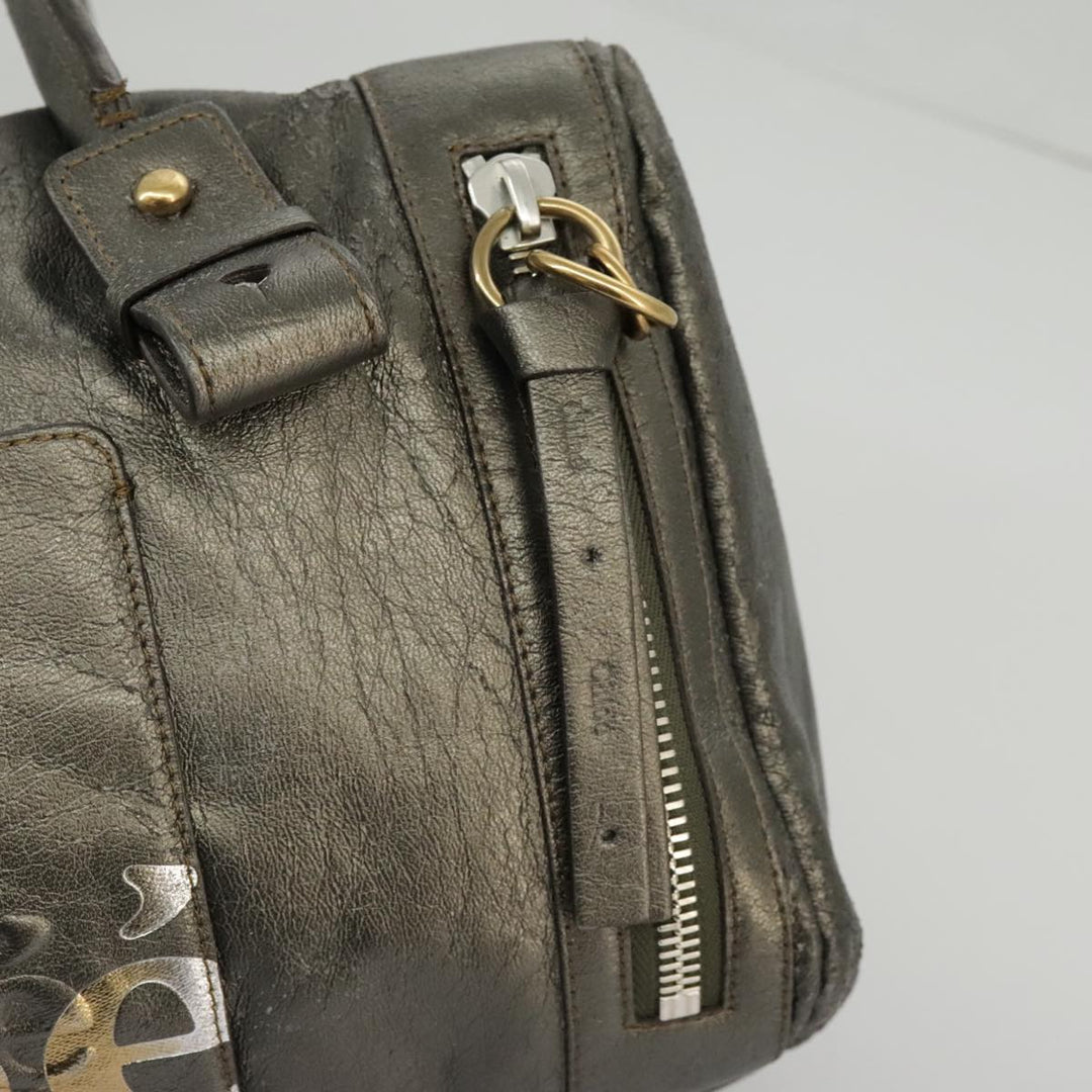 Chloe Eclipse Shoulder Bag Leather Gold Silver Gunmetal bs19325