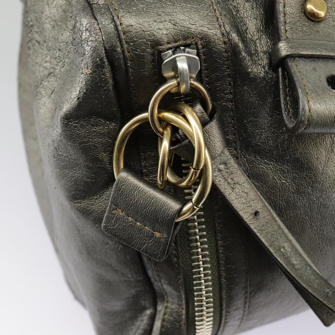 Chloe Eclipse Shoulder Bag Leather Gold Silver Gunmetal bs19325