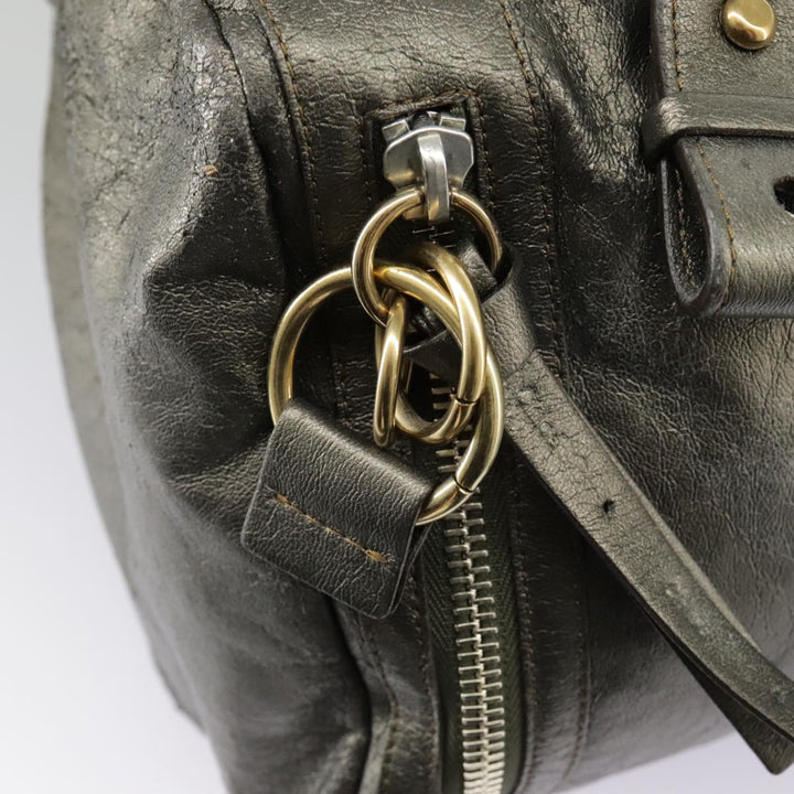 Chloe Eclipse Shoulder Bag Leather Gold Silver Gunmetal bs19325