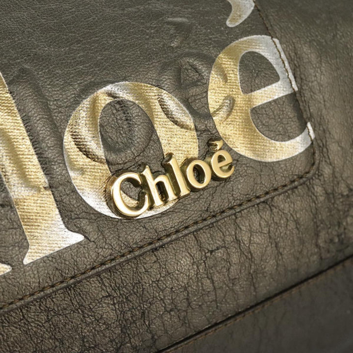 Chloe Eclipse Shoulder Bag Leather Gold Silver Gunmetal bs19325