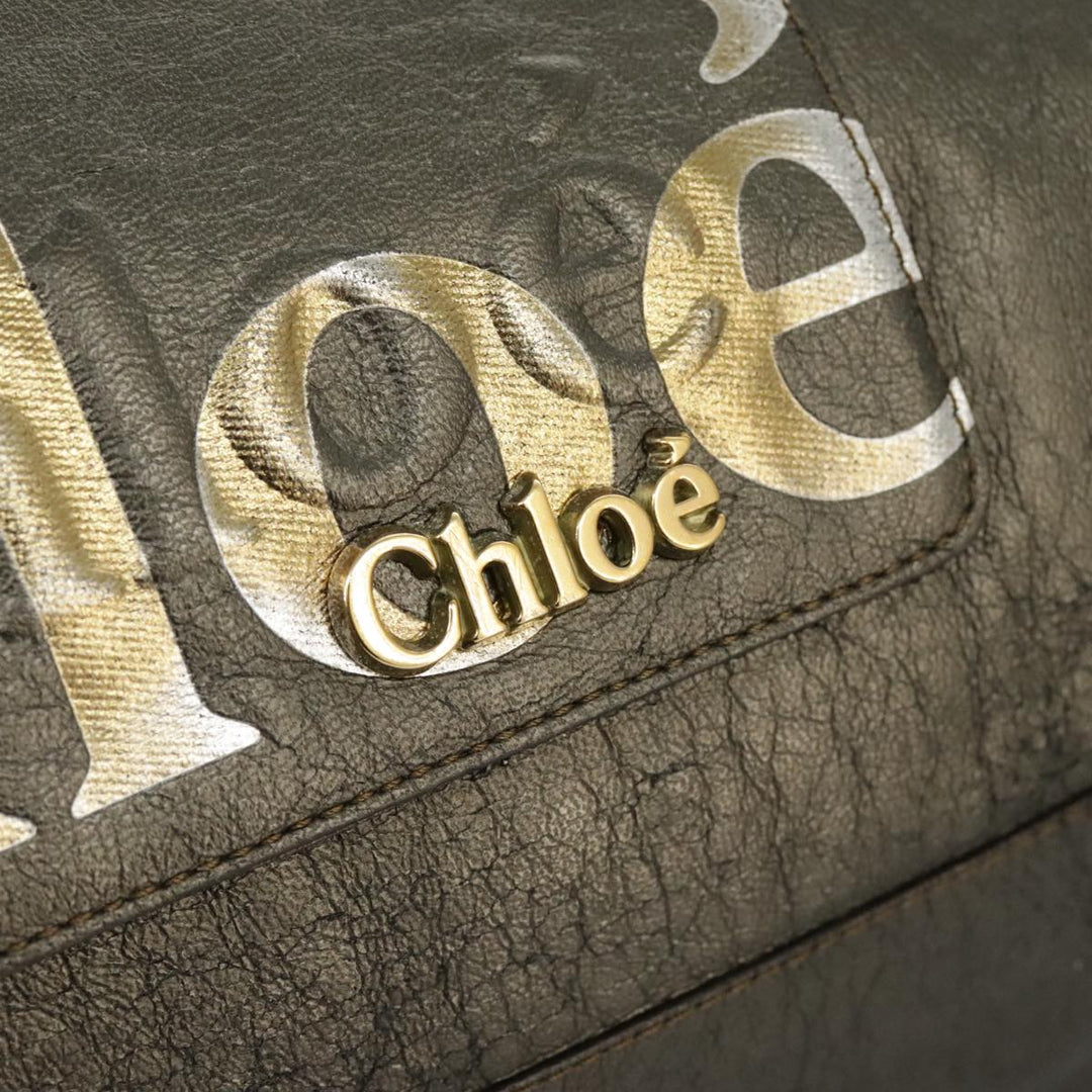 Chloe Eclipse Shoulder Bag Leather Gold Silver Gunmetal bs19325