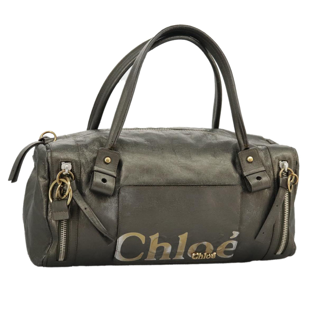 Chloe Eclipse Shoulder Bag Leather Gold Silver Gunmetal bs19325