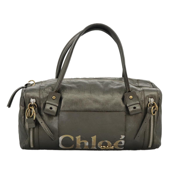 Chloe Eclipse Shoulder Bag Leather Gold Silver Gunmetal bs19325