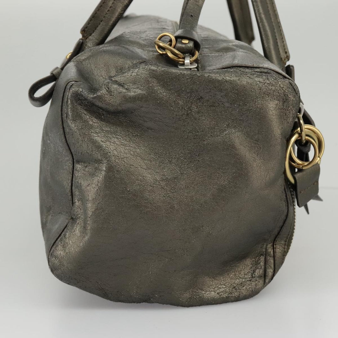 Chloe Eclipse Shoulder Bag Leather Gold Silver Gunmetal bs19325