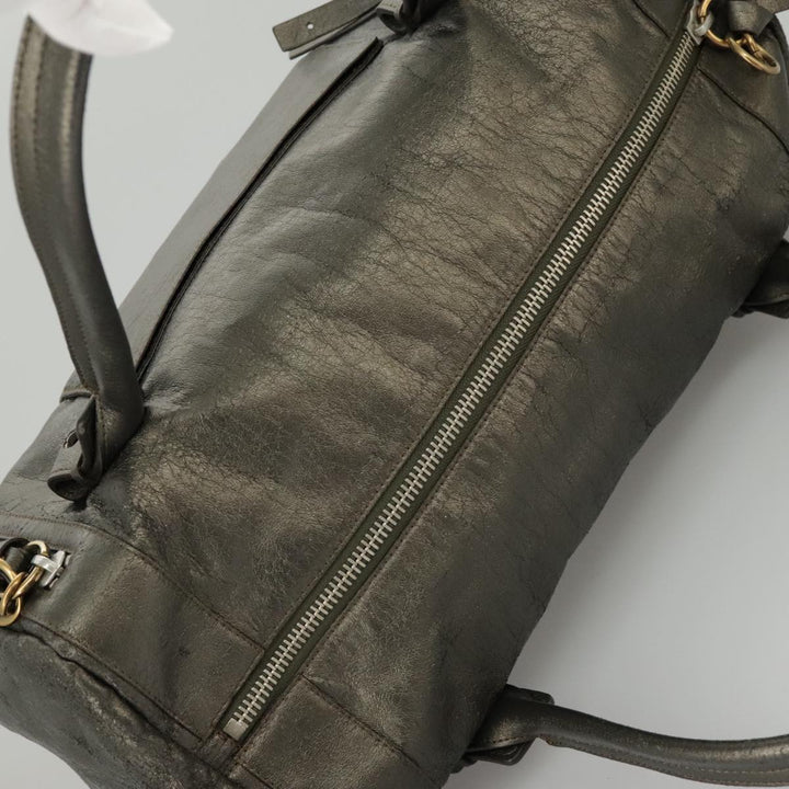 Chloe Eclipse Shoulder Bag Leather Gold Silver Gunmetal bs19325