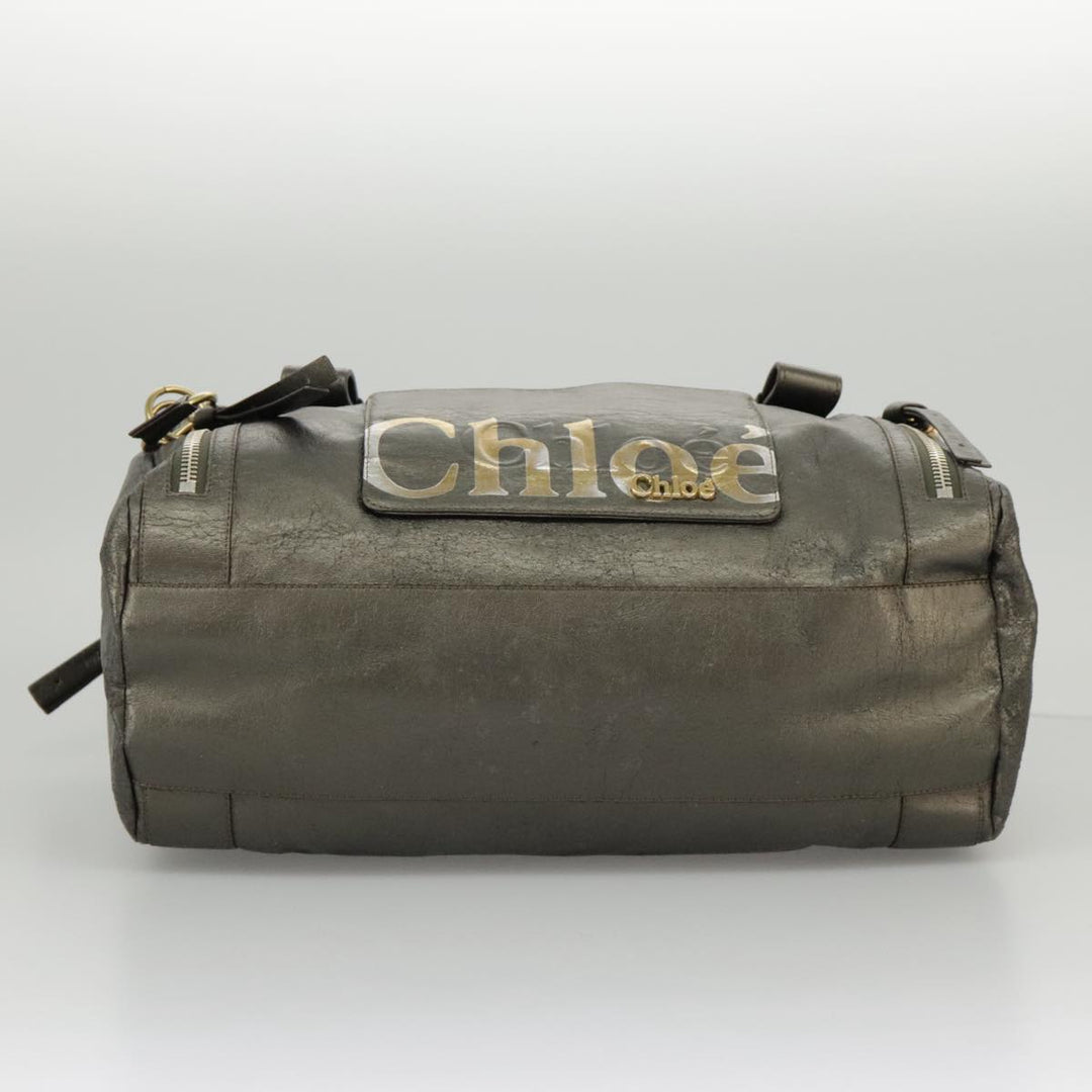 Chloe Eclipse Shoulder Bag Leather Gold Silver Gunmetal bs19325