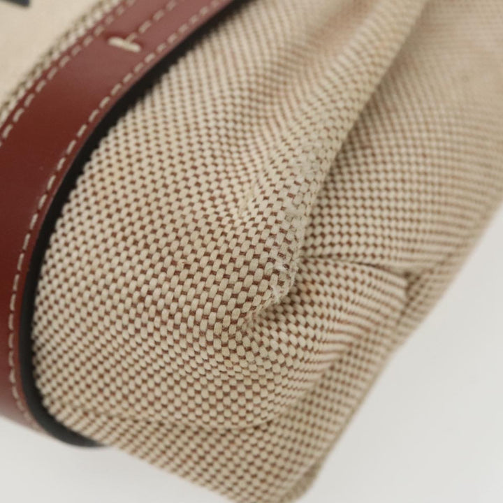 Chloe Woody Small Hand Bag Canvas Beige bs19362