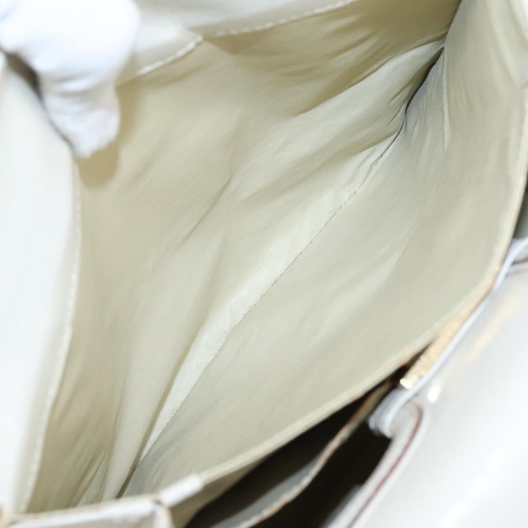 Chloe Shoulder Bag Leather White Gold bs19364