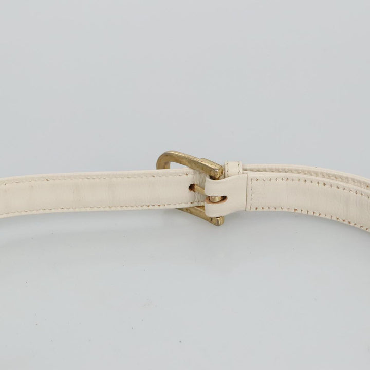 Chloe Shoulder Bag Leather White Gold bs19364