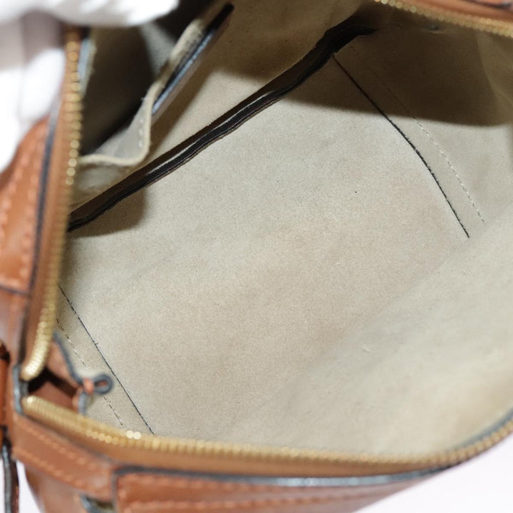 Chloe Indy Shoulder Bag Leather Brown Gold bs19389